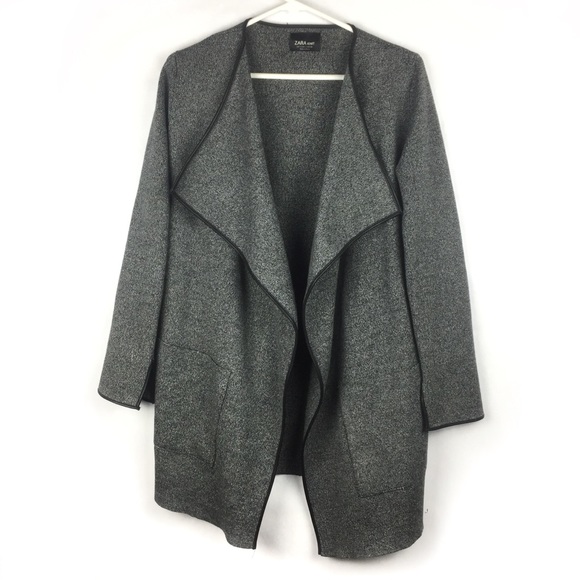Zara Jackets & Blazers - Zara Knit Open Drape Front Jacket.